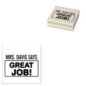 Geweldig Werk Docenten Prijs Aanmoediging Rubberstempel (Gestempeld)
