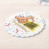 Geweldig werk gefeliciteerd kartonnen onderzetters (Gekanteld)