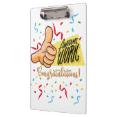 Geweldig werk gefeliciteerd klembord (Links)