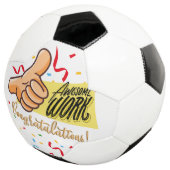 Geweldig werk gefeliciteerd voetbal (Drie kwart)