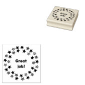 Geweldig werk, in sterrenkring, rubberen stempels (Gestempeld)