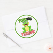 Geweldig werk leerling leraar ronde sticker (Envelop)