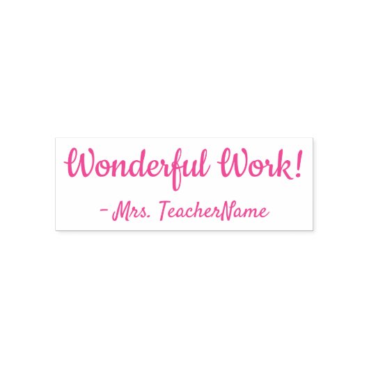 "Geweldig werk!" Markeerstempel van rubber Zelfinktende Stempel (Design)