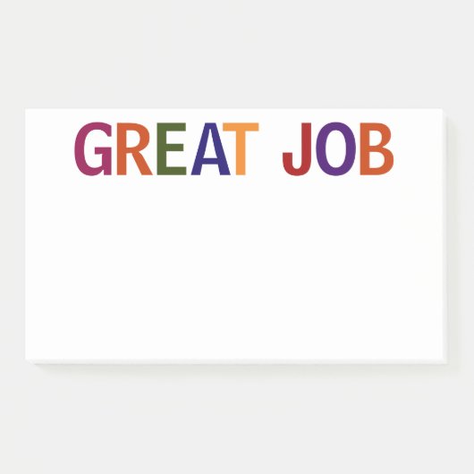 Geweldig Werk Multikleur 10 x 6 Post-it® Notes (Voorkant)