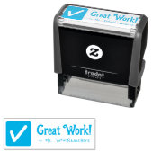 "Geweldig werk!" Opdracht die Rubberzegel merken Zelfinktende Stempel (In situ)