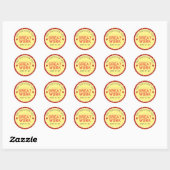 Geweldig Werk | Persoonlijke Docenten Ronde Sticker (Vel)