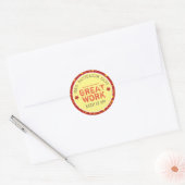 Geweldig Werk | Persoonlijke Docenten Ronde Sticker (Envelop)