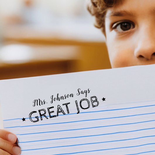 Geweldig Werk | Persoonlijke Docenten Zelfinktende Stempel