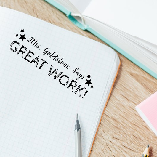Geweldig Werk | Persoonlijke Docenten Zelfinktende Stempel