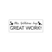 Geweldig Werk | Persoonlijke Docenten Zelfinktende Stempel (Design)