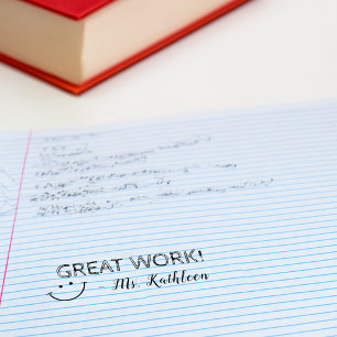 Geweldig Werk   Persoonlijke Leraren Zelfinktende Stempel