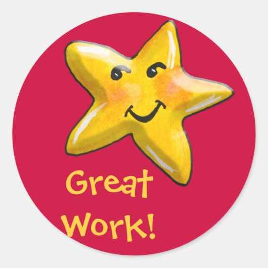 Geweldig werk Star Sticker (Voorkant)