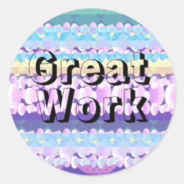 Geweldig werk Student Classic ronde Sticker