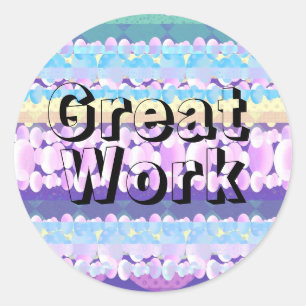 Geweldig werk Student Classic ronde Sticker