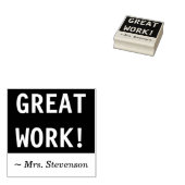 "GEWELDIG WERK!" + Teacher Marking / Grading Stamp Rubberstempel (Gestempeld)