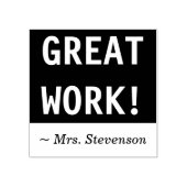 "GEWELDIG WERK!" + Teacher Marking / Grading Stamp Rubberstempel (Afrduk)