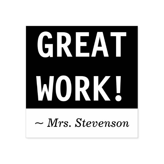 "GEWELDIG WERK!" + Teacher Marking / Grading Stamp Rubberstempel (Afrduk)