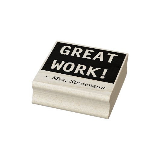 "GEWELDIG WERK!" + Teacher Marking / Grading Stamp Rubberstempel (Stempel)