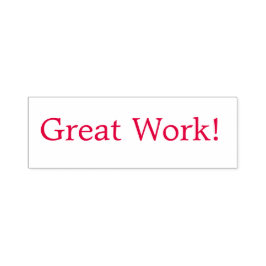 "Geweldig werk!" Zelfinkend stempel