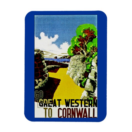 Geweldig Western voor Cornwall Magneet (Verticaal)