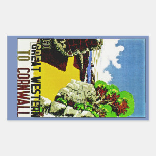 Geweldig Western voor Cornwall Rechthoekige Sticker