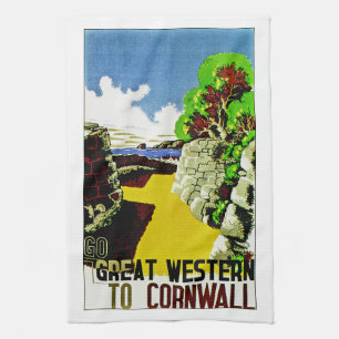 Geweldig Western voor Cornwall Theedoek