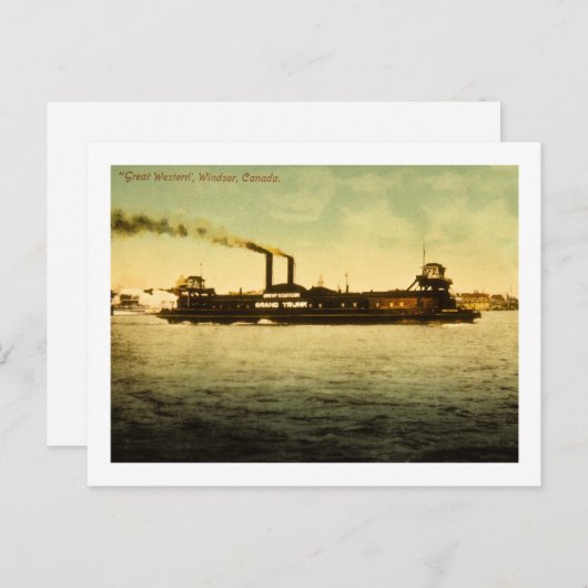 Geweldig Western, Windsor, Canada Briefkaart (Voorkant / Achterkant)