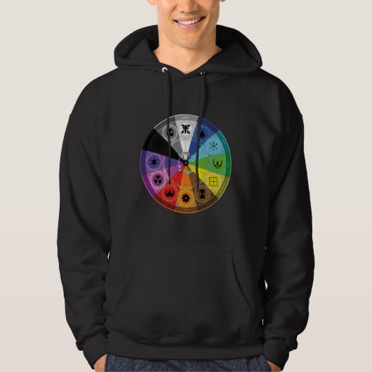 Geweldig wiel kosmologie hoodie (Voorkant)
