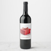 Geweldig Wijnlabel met Vreugde Wijn Etiket (Voorkant)
