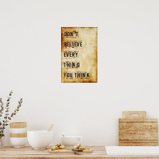 Geweldig Wisdom Poster! Poster (Keuken)