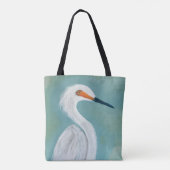 Geweldig wit, groen schilderen - Sanibel Fine Art Tote Bag (Achterkant)