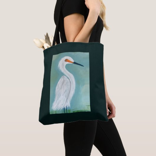 Geweldig wit, groen schilderen - Sanibel Fine Art Tote Bag (Dichtbij)