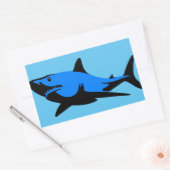 Geweldig wit rechthoekige sticker (Envelop)