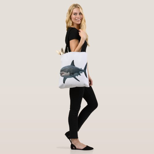 Geweldig wit tote bag (Op model)