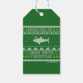 Geweldig witte kerst Groen Ugly Sweater Cadeaulabel (Voorkant)