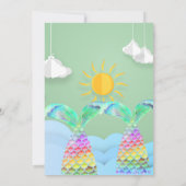 Geweldig zee sky design en zeemeerminnen voor je p kaart (Achterkant)