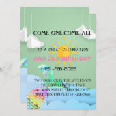 Geweldig zee sky design en zeemeerminnen voor je p kaart (Voorkant / Achterkant)