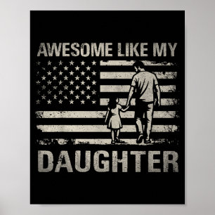 Geweldig zoals dochter voor papa mannen papa volwa poster