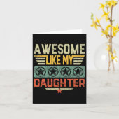 Geweldig Zoals Mijn Dochter Cadeaus Vader Mannen V Kaart (Gele Bloem)