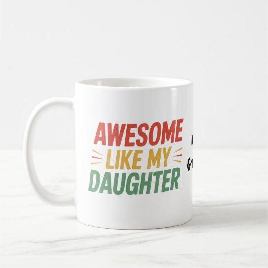 Geweldig zoals mijn dochter Grappige vader Vaderda Koffiemok (Links)
