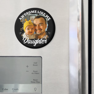 Geweldig zoals mijn dochter Persoonlijke vader fot Magneet