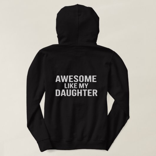 Geweldig zoals mijn dochter T-shirt ontwerp – Trot (Design achterkant)