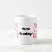 Geweldig Zoals Mijn Dochter Vaderdag Cadeau Koffiemok (Center)