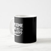 Geweldig zoals mijn dochter voor papa mannen grapp koffiemok (Voorkant links)