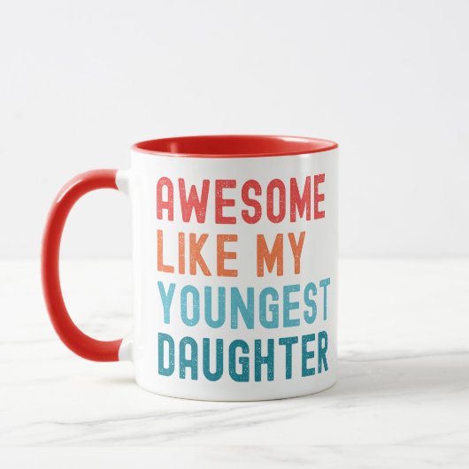 Geweldig zoals mijn jongste dochter Familiefeestje Mok (Links)