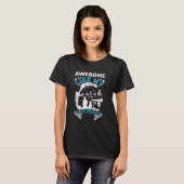Geweldig zoals mijn oudste dochter Funny Fishing D T-shirt (Voorkant volledig)
