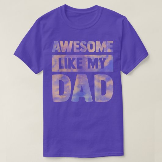Geweldig zoals mijn vader Matching verjaardag fami T-shirt (Design voorkant)