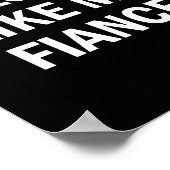 Geweldig zoals verloofde vriendin vriend bruid poster (Hoek)