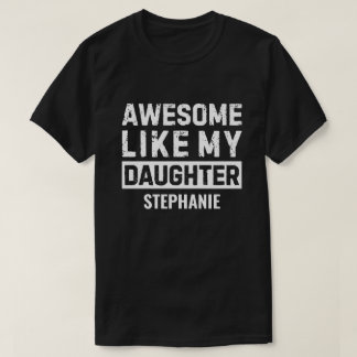 Geweldig Zoon Van Mijn Dochter Gepersonaliseerd Ge T-shirt