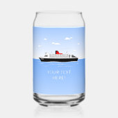 Geweldig zwembad feest blikvorm glas (Voorkant)